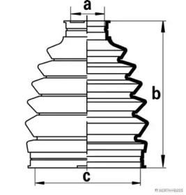 Пыльник JAKOPARTS для MAZDA 6 Hatchback (GG) 2.0 DI