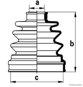 Пыльник JAKOPARTS для MAZDA 323 F V (BA) 2.0 24V