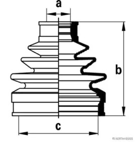 Пыльник JAKOPARTS для KIA PRIDE (DA) 1.3 16V