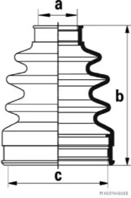 Пыльник JAKOPARTS для MAZDA 2 (DY) 1.4