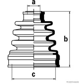 Пыльник JAKOPARTS для MAZDA 323 III Hatchback (BF) 1.6 GT Turbo 4WD (BF2)