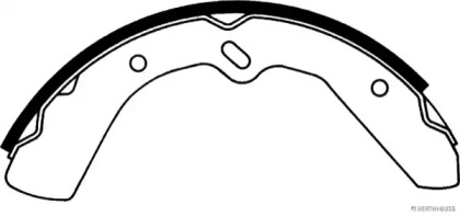 Барабанный тормозной механизм JAKOPARTS для MAZDA E-SERIE автобус (SR1) E2000 4WD