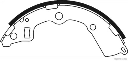 Барабанный тормозной механизм JAKOPARTS для KIA PICANTO (BA) 1.0