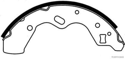 Тормозная колодка / накладка JAKOPARTS для MAZDA 121 II (DB) 1.3 16V