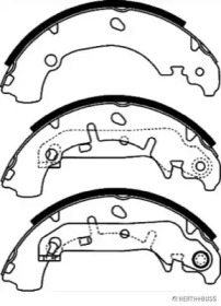 Тормозная колодка / накладка JAKOPARTS для MAZDA 2 (DY) 1.4