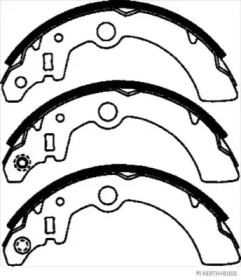 Тормозная колодка / накладка JAKOPARTS для SUZUKI WAGON R+ (MM) 1.3 (RB 413)