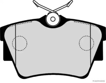 Тормозные колодки JAKOPARTS для NISSAN PRIMASTAR Фургон (X83) 2.0