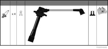 Система зажигания / накаливания JAKOPARTS для MAZDA 626 IV Hatchback (GE) 2.0 i