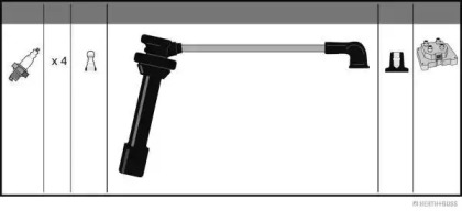 Система зажигания / накаливания JAKOPARTS для MAZDA 323 F V (BA) 1.5 16V