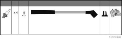 Система зажигания / накаливания JAKOPARTS для MAZDA 323 S VI (BJ) 1.4 16V