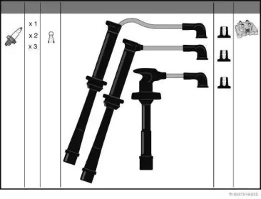 Система зажигания / накаливания JAKOPARTS для MAZDA 323 F V (BA) 2.0 24V