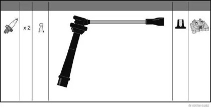 Система зажигания / накаливания JAKOPARTS для SUZUKI WAGON R+ (MM) 1.3 (RB 413)