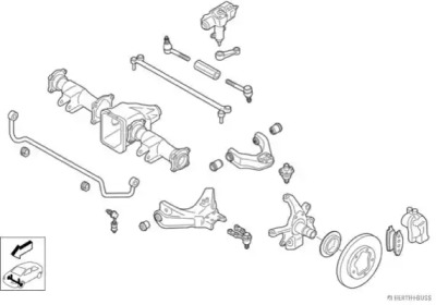 Рулевое управления JAKOPARTS для NISSAN TERRANO II (R20) 2.7 TDi 4WD