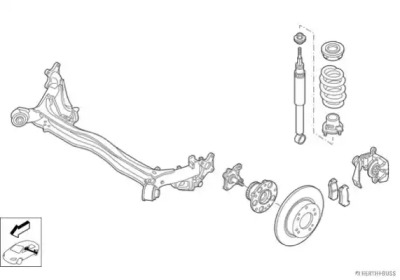 Рулевое управления JAKOPARTS для HONDA CIVIC VIII Hatchback (FN, FK) 2.2 CTDi (FK3)