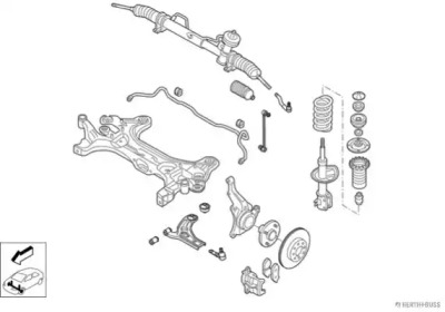 Рулевое управления JAKOPARTS для CHEVROLET KALOS 1.2