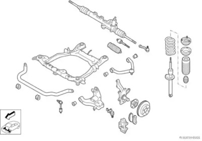 Рулевое управления JAKOPARTS для KIA SORENTO I (JC) 2.5 CRDi