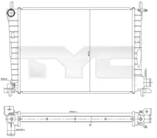 Водяной радиатор TYC для MAZDA 121 III (JASM, JBSM) 1.8 D