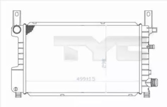 Водяной радиатор TYC для FORD FIESTA III (GFJ) 1.6