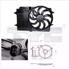 Вентилятор TYC для MINI MINI Кабриолет (R52) Cooper