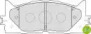 Тормозные колодки FERODO для TOYOTA CAMRY седан (_V4_) 2.4 (ACV40)