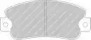 Дисковой тормозной механизм FERODO для FIAT PANDA (141_) 1000 4x4