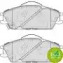 Дисковой тормозной механизм FERODO для HONDA ACCORD II Hatchback (AC, AD) 1.8 EX (AD)