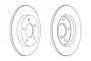 Тормозной диск FERODO для MAZDA 3 седан (BL) 2.0 MZR DISI