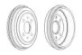 Тормозной барабан FERODO для FIAT PANDA (141_) 1000 4x4
