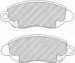 Тормозные колодки FERODO для FORD TRANSIT c бортовой платформой/ходовая часть (FM_ _, FN_ _) 2.0 DI (F_E_, F_F_)
