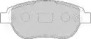Тормозные колодки FERODO для PEUGEOT 207 CC (WD_) 1.6 16V Turbo