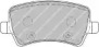 Тормозные колодки FERODO для FORD GALAXY (WA6) 1.6 TDCi
