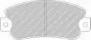 Дисковой тормозной механизм FERODO для FIAT PANDA (141_) 1000 4x4