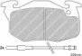 Дисковой тормозной механизм FERODO для RENAULT CLIO I (B/C57_, 5/357_) 1.4