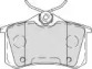 Тормозные колодки FERODO для PEUGEOT 207 CC (WD_) 1.6 16V Turbo