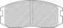 Тормозные колодки FERODO для MITSUBISHI LANCER V (CB_A, CD_A, CE_A) 1.3 (CB1A)