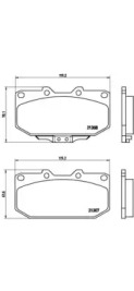 Экономичный тормоз BREMBO для SUBARU IMPREZA седан (GD) 2.0 WRX Turbo AWD