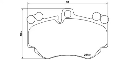 Экономичный тормоз BREMBO для PORSCHE CAYENNE (9PA) Turbo 4.5
