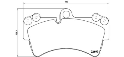 Экономичный тормоз BREMBO для PORSCHE CAYENNE (9PA) Turbo 4.5