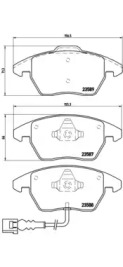 Экономичный тормоз BREMBO для VW GOLF VI (5K1) 1.6