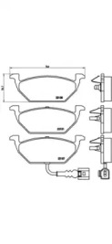 Экономичный тормоз BREMBO для VW GOLF VI (5K1) 1.6