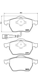 Экономичный тормоз BREMBO для VW BORA Variant (1J6) 2.3 V5