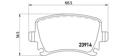 Экономичный тормоз BREMBO для VW GOLF VI (5K1) 1.6