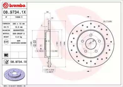 Дисковой тормозной механизм BREMBO для JAGUAR X-TYPE Estate (X400) 2.0 D