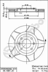 Дисковой тормозной механизм BREMBO для PEUGEOT 306 Кабриолет (7D, N3, N5) 1.8 16V