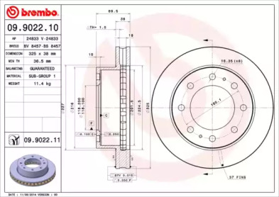 Дисковой тормозной механизм BREMBO для CHEVROLET SUBURBAN 5.7 AWD