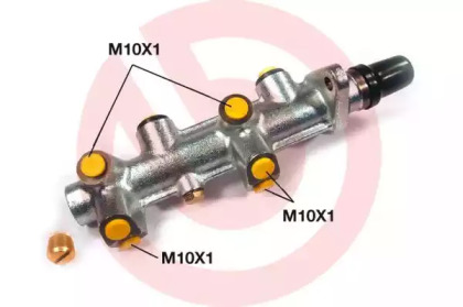 главный тормозной цилиндр BREMBO для VW SCIROCCO (53) 1.6