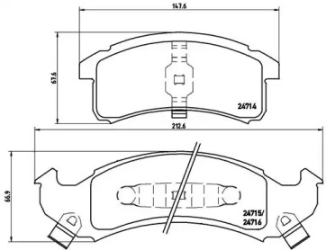 Запчасти для ТО BREMBO для CHEVROLET CAMARO 3.4 V6