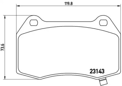 Тормозные колодки BREMBO для CHEVROLET CAMARO 3.6
