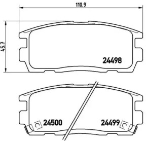 Дисковой тормозной механизм BREMBO для CHEVROLET EQUINOX 3.4