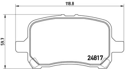Дисковой тормозной механизм BREMBO для CHEVROLET HHR 2.4